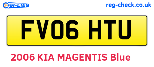 FV06HTU are the vehicle registration plates.