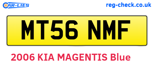 MT56NMF are the vehicle registration plates.