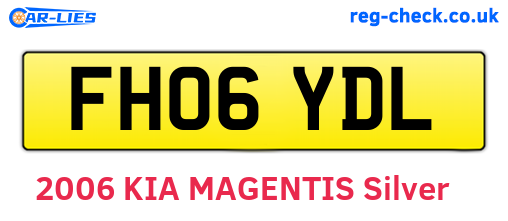 FH06YDL are the vehicle registration plates.