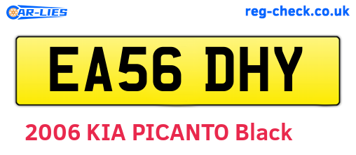 EA56DHY are the vehicle registration plates.