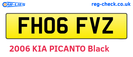 FH06FVZ are the vehicle registration plates.
