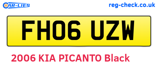 FH06UZW are the vehicle registration plates.