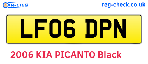 LF06DPN are the vehicle registration plates.