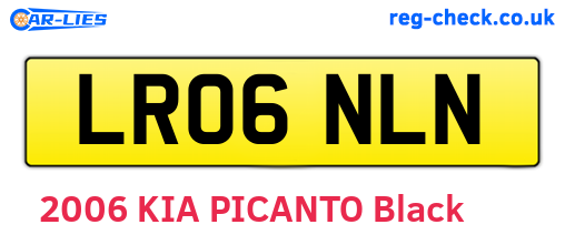 LR06NLN are the vehicle registration plates.