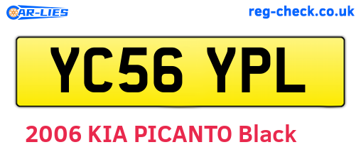 YC56YPL are the vehicle registration plates.