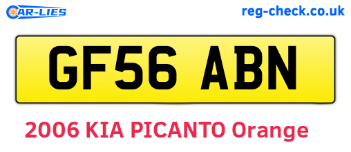 GF56ABN are the vehicle registration plates.