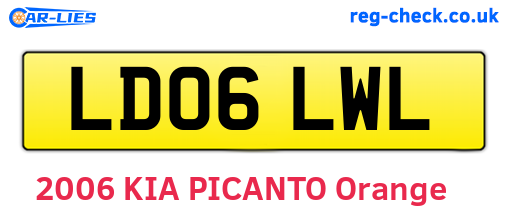 LD06LWL are the vehicle registration plates.