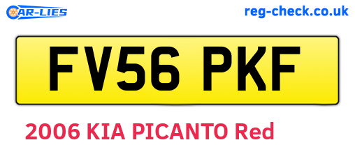 FV56PKF are the vehicle registration plates.