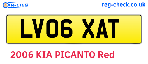 LV06XAT are the vehicle registration plates.