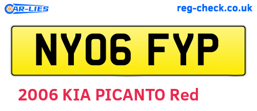 NY06FYP are the vehicle registration plates.