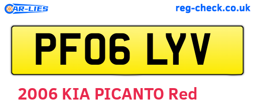 PF06LYV are the vehicle registration plates.