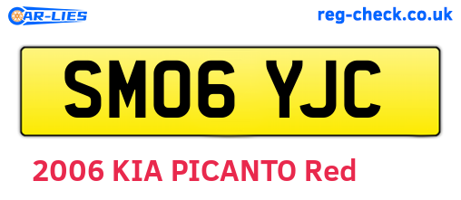 SM06YJC are the vehicle registration plates.