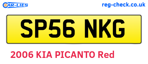 SP56NKG are the vehicle registration plates.