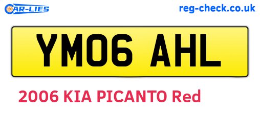 YM06AHL are the vehicle registration plates.
