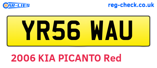 YR56WAU are the vehicle registration plates.