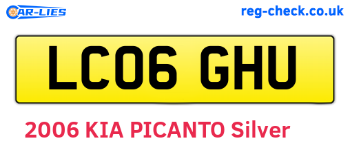 LC06GHU are the vehicle registration plates.