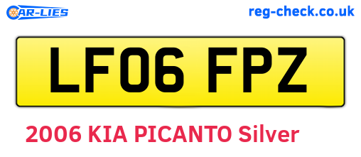 LF06FPZ are the vehicle registration plates.