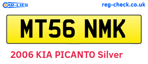 MT56NMK are the vehicle registration plates.