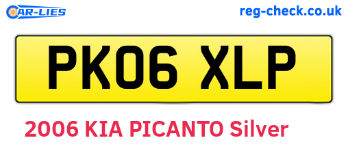 PK06XLP are the vehicle registration plates.