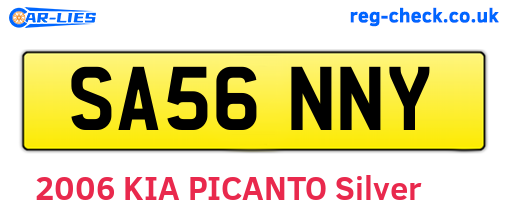 SA56NNY are the vehicle registration plates.