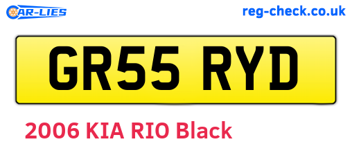 GR55RYD are the vehicle registration plates.