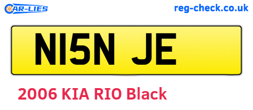 N15NJE are the vehicle registration plates.