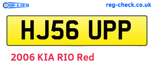 HJ56UPP are the vehicle registration plates.