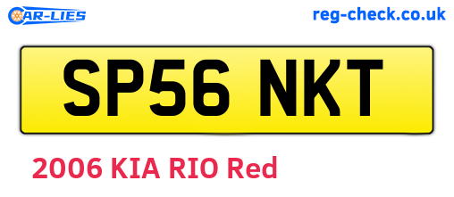 SP56NKT are the vehicle registration plates.