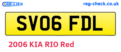 SV06FDL are the vehicle registration plates.