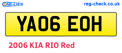 YA06EOH are the vehicle registration plates.