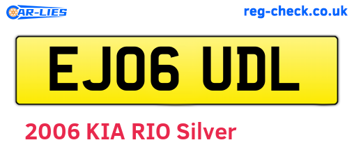 EJ06UDL are the vehicle registration plates.