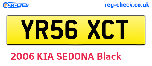 YR56XCT are the vehicle registration plates.