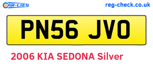 PN56JVO are the vehicle registration plates.