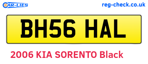 BH56HAL are the vehicle registration plates.