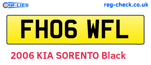 FH06WFL are the vehicle registration plates.