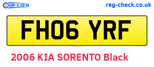 FH06YRF are the vehicle registration plates.
