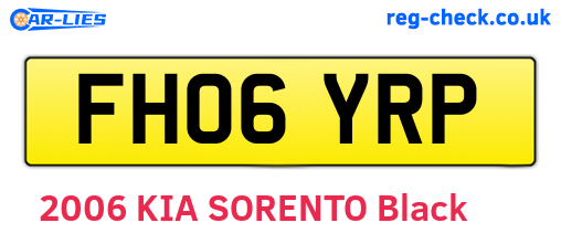 FH06YRP are the vehicle registration plates.