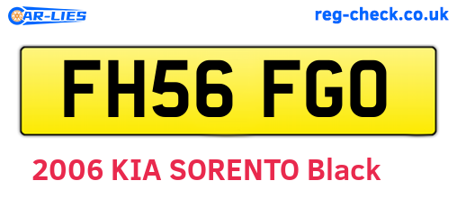 FH56FGO are the vehicle registration plates.