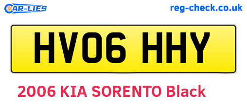 HV06HHY are the vehicle registration plates.