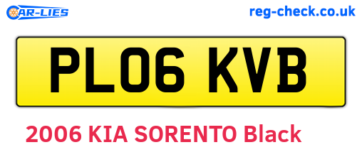 PL06KVB are the vehicle registration plates.