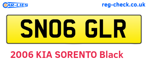 SN06GLR are the vehicle registration plates.