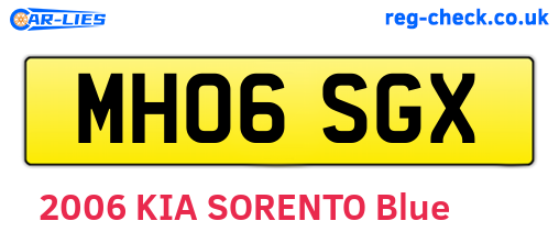 MH06SGX are the vehicle registration plates.