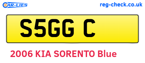 S5GGC are the vehicle registration plates.