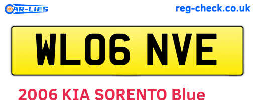 WL06NVE are the vehicle registration plates.