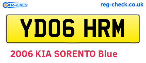 YD06HRM are the vehicle registration plates.