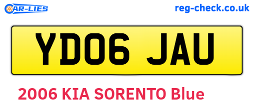 YD06JAU are the vehicle registration plates.