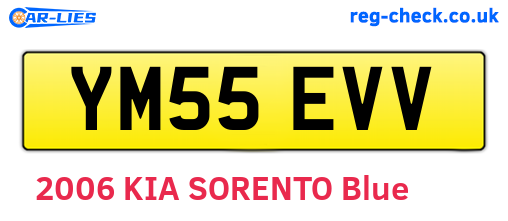 YM55EVV are the vehicle registration plates.