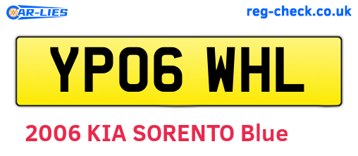 YP06WHL are the vehicle registration plates.