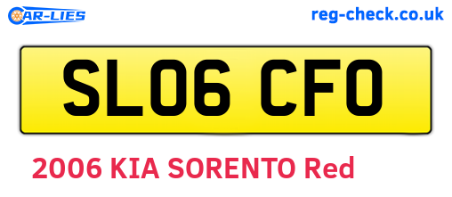 SL06CFO are the vehicle registration plates.