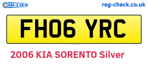 FH06YRC are the vehicle registration plates.